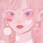 2024好看高清的最新微信头像手绘像女图片