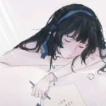 漫画情头高清一男一女学习图片