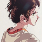 微信高清超酷的动漫复古女头图片