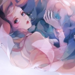 超仙好看高清的手绘侧脸女唯美头像图片