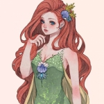 手绘高清超仙的迪士尼公主动漫复古头像图片