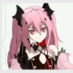 漂亮粉色头发的动漫女孩高清头像图片