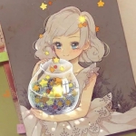 唯美高清超好看的手绘女孩头像图片