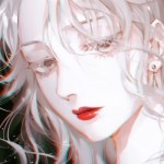 手绘女生好看高清的水彩动漫头像图片