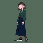 手绘好看高清的头像图片女