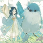 女生动漫头像加背景图全套