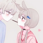 超甜好看高清的动漫可爱2个人情头图片