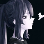 动漫好看高清的微丧高清女头图片