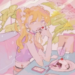 QQ霸气高清个性十足的女头插画图片