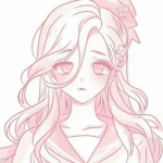动漫好看高清的少女粉色系头像图片