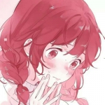 红头发动漫人物好看高清的女头图片