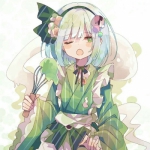 唯美好看高清的插画手绘女头图片