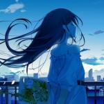 动漫好看高清的唯美蓝色系女头图片