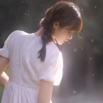 唯美梦幻高清真人少女头像图片