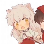 甜蜜动漫卡通情头一左一右高清图片