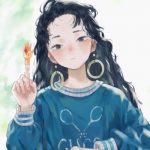 二次元手绘风格高清女头图片