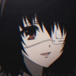 动漫高清独眼戴眼罩的少女头像图片