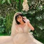 微信唯美高清优质带头纱的仙气婚纱头像女生图片